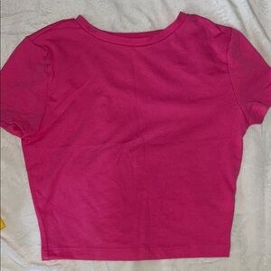 Pink crop top